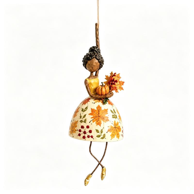 Hand Painted Ballerina Lady Figurine with Dangling Legs Whimsical Dancing Lady Hanging Ornament Vintage Women's Shaped Decor