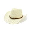 Handwoven Grass Hat With Large Brim Sunshade And Ventilated Design For Summer Fashion