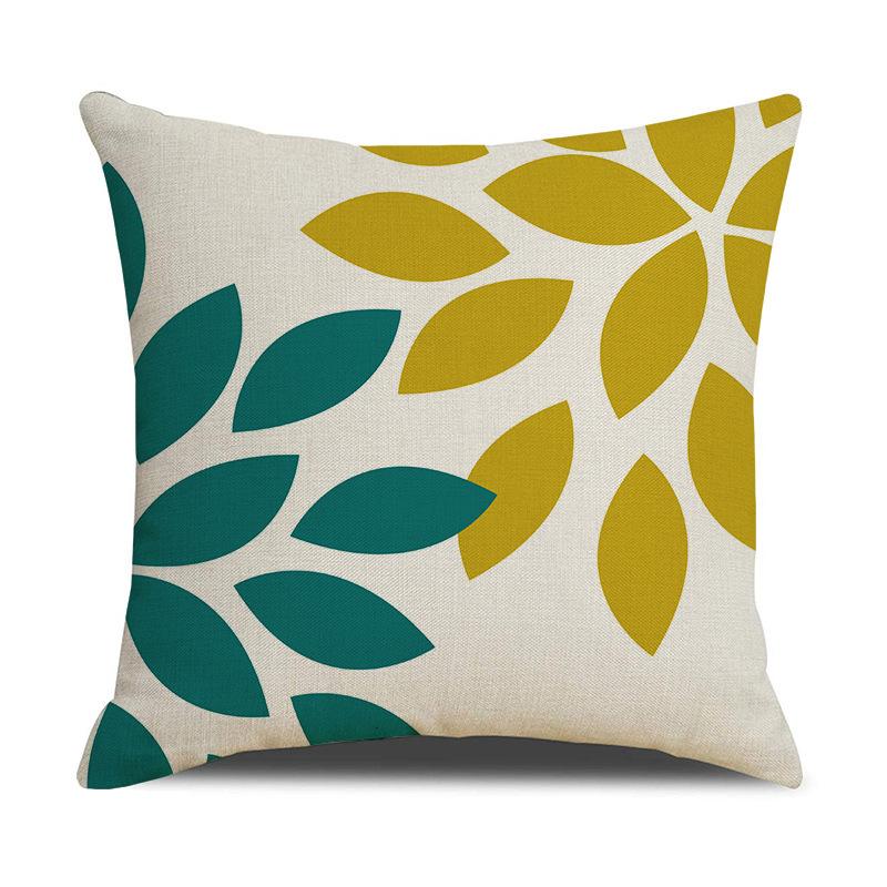 Throw Pillow Case Printed Polyester Lumbar Cushion Living Room Home Sofa Pillow Case