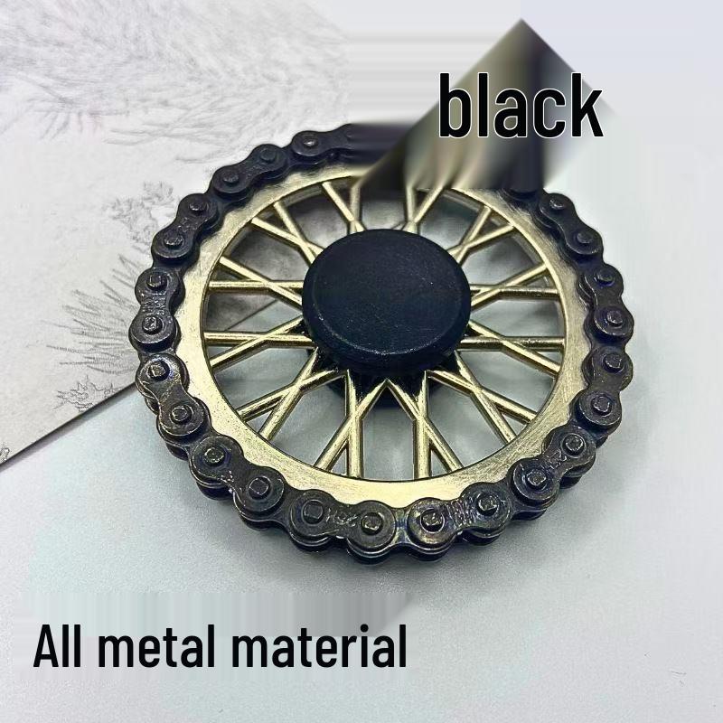 Zinc Alloy Wheel-Style Fidget Spinner for Stress Relief