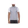 Asics Solid Color Outdoor Casual Sports Zip-Up Stand Collar Warm Down Vest Men Vests Gray 2031E441-020