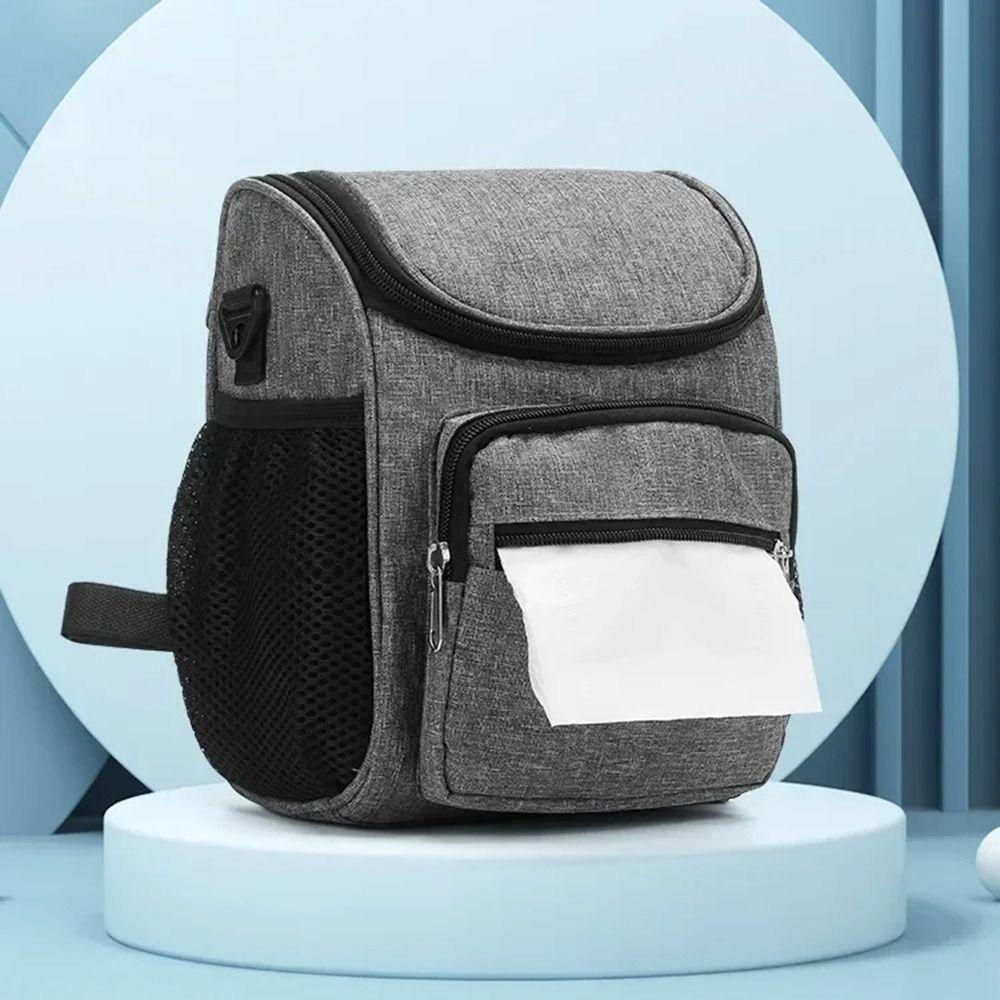 Multi-Pocket Mommy Shoulder Bag Strolling Baby Artifact Diaper Bag Organizer  Baby Car