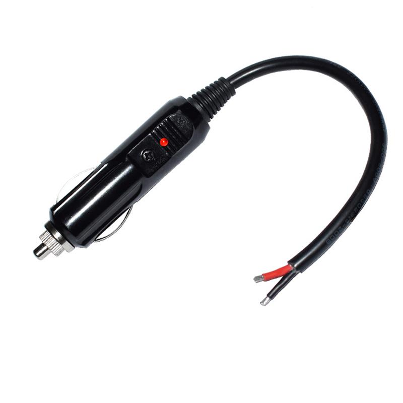 1 szt. 15 cm 12V-24V Samochodowy 10A Męski zapalniczka samochodowa Gniazdo LED Wtyczka Złącze Adapter