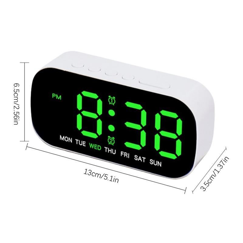 Digital Alarm Clock 12/24H LED Digital Table Clock Multipurpose Portable Alarm Clock Electronic Table Clock For Home Dormitory