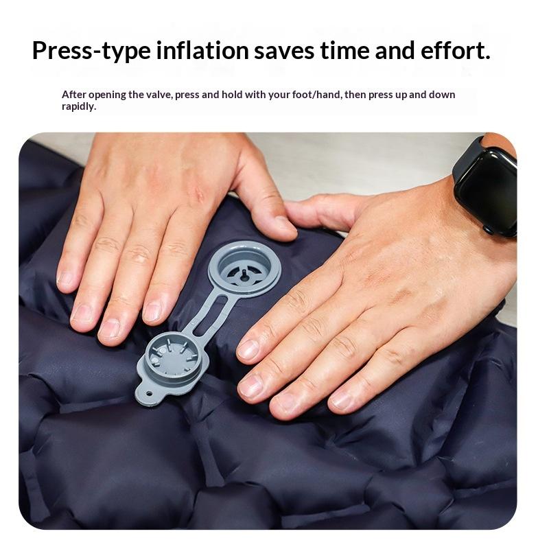 Outdoor Camping Double Inflatable Mattress Ultralight Waterproof Folding Bed for Outdoor Hiking Backpacking Car Travel