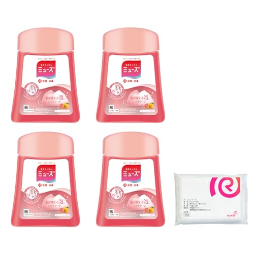 Muse No-Touch Automatic Foaming Hand Soap Refill, Grapefruit, 250ml x 4 Bottles