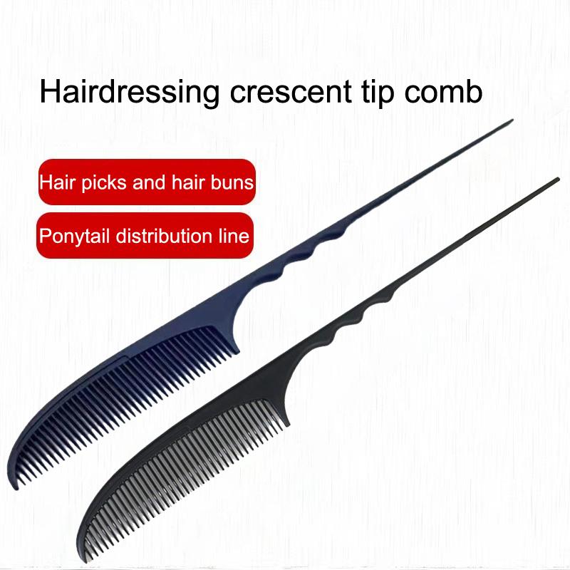 Pointed Tail Soft Comb Fine-Tooth Hair Styling Comb Heat Resistant Pin Rat Tail Comb Separate Parting Salon Dyeing Tail Combs