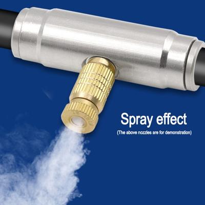 High Pressure Atomizer Nozzle Anti-Drip Greenhouse Irrigation Brass Misting Nozzles Air Humidification Landscaping