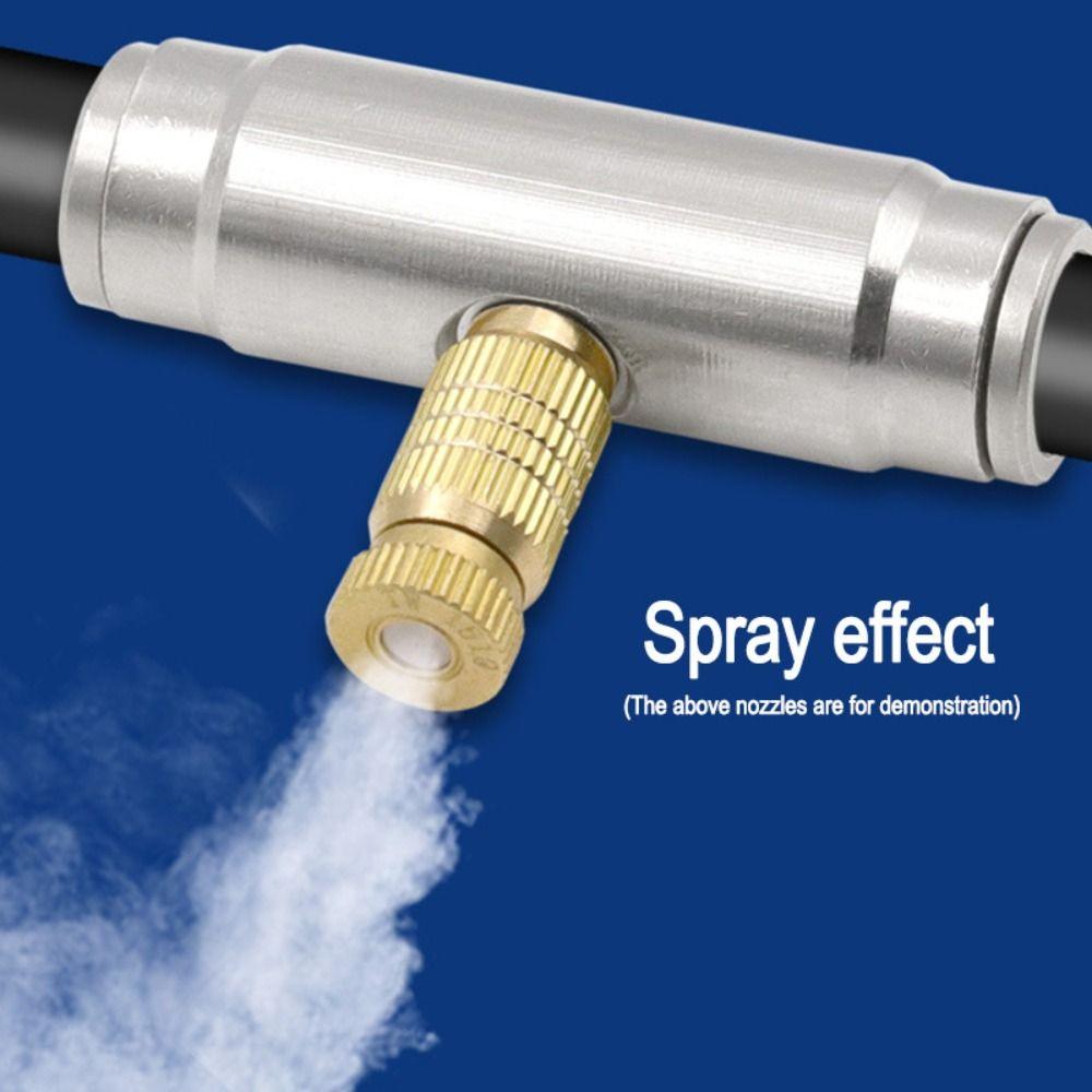 Anti-Drip Atomizer Nozzle Landscaping Fog Sprayer Brass Misting Nozzles  For Outdoor Cooling System