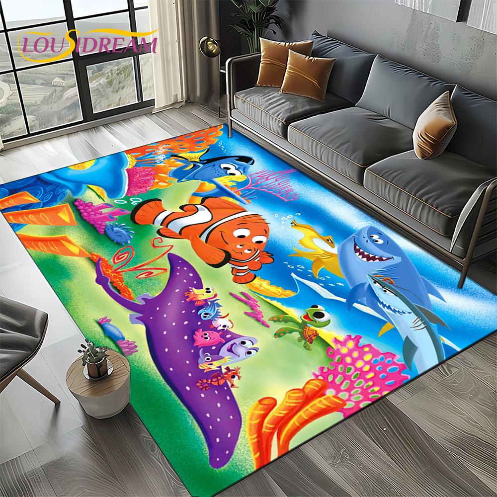27 Style Cute Finding Nemo Cartoon Sea World Carpet Rug for Bedroom Living Room Home Sofa Decoration,kids Large Decor Floor Mat