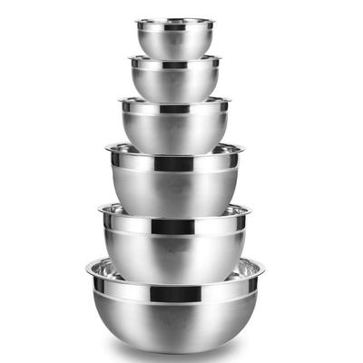 Stainless Steel Mixing Bowls Non Slip Nesting Whisking Bowls Set Kitchen Mixing Bowls For Salad Cooking Baking
