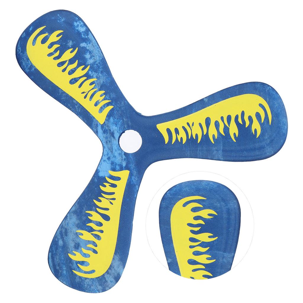 EVA Throw Catch Toy 3 Blade Flying Toy for Kids Outdoor ParentChild Interactive Game(Blue )