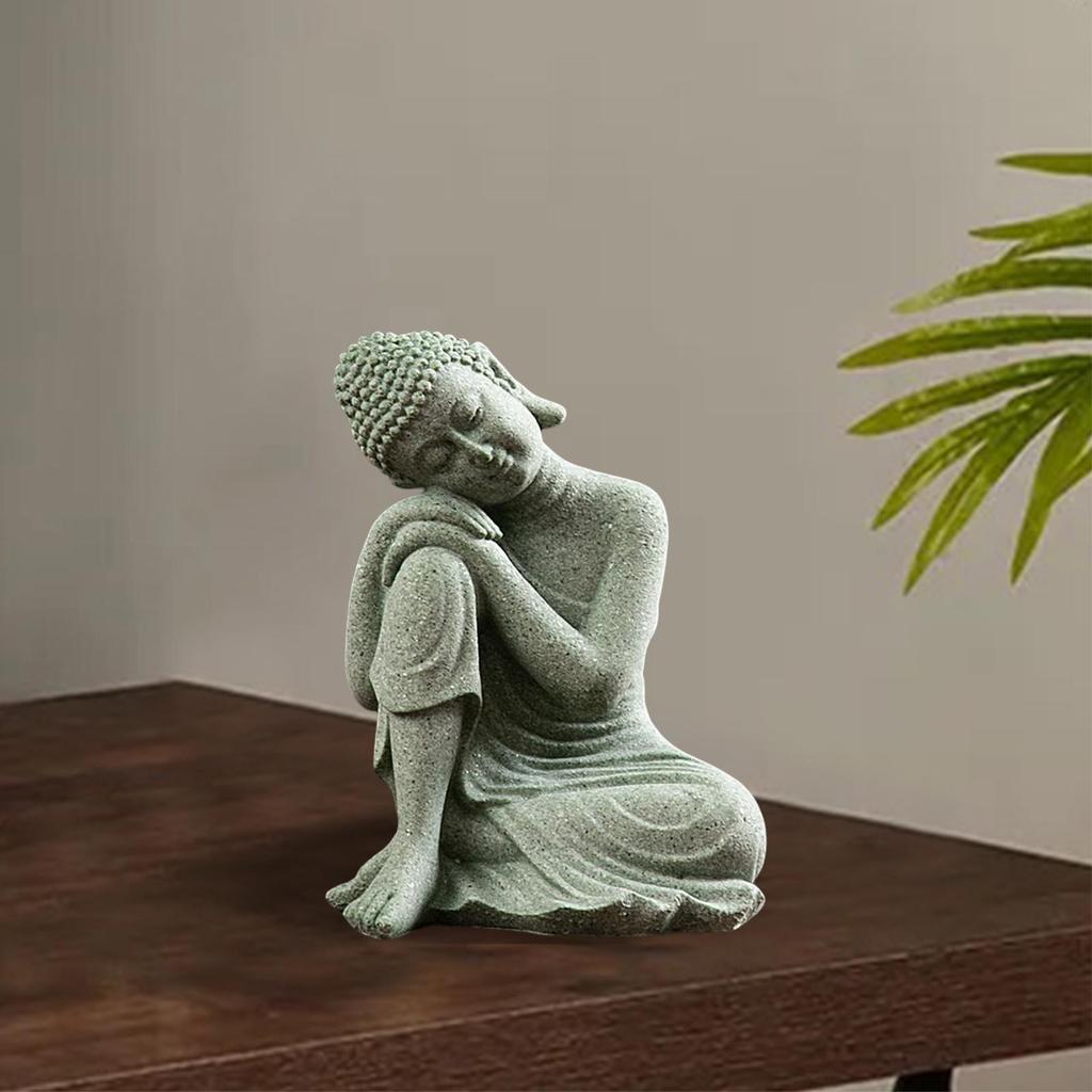 Buddha Statue Figur, Dekorationsornament Yoga Figuren zum Meditieren Indoor Yoga