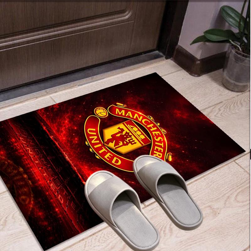 Football United F.C Pattern Rug, Indoor/Outdoor Mat, for Picnic, Gameroom, Bedroom, Office, Living Room, Home Decor Carpet, Birthday Gift