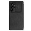 Etui do Galaxy S25 Ultra - Skóra/PU, Czarne, Z miejscem na karty