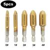 5pcs/set Damaged Screw Extractor Drill Bit Broken Bolt Screw Removal Tool Easy and Quick Removal of Broken Screws Drill Bit Set