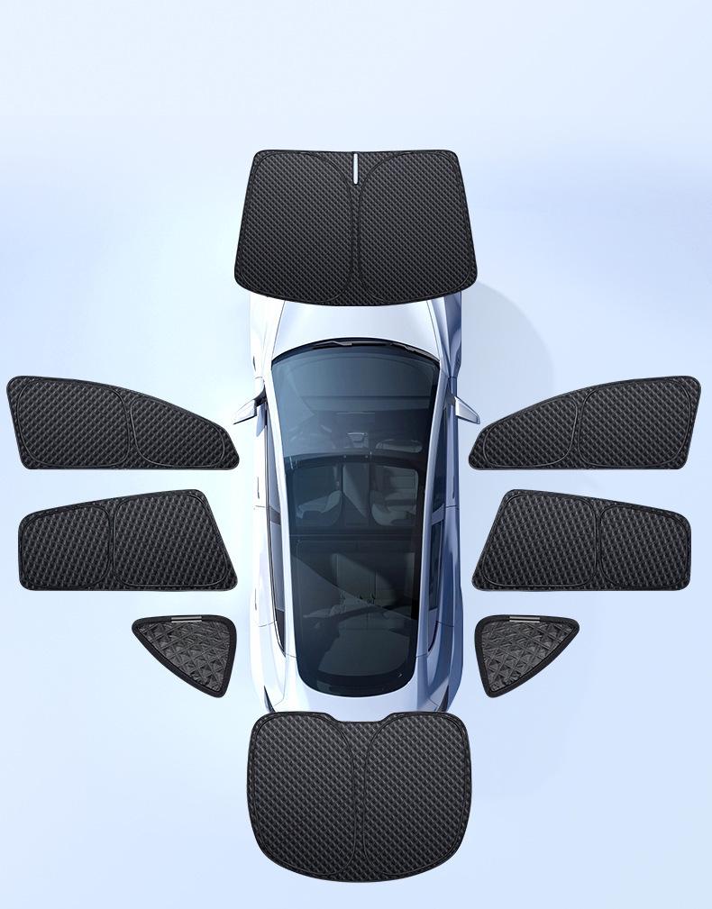 Tesla Model 3/Y Vollverdunkelungs-Sonnenschutz für Privatsphäre & Camping
