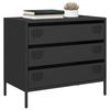 VidaXL Black Buffet 68x39x58.5 Cm Cold-Rolled Steel, Storage Cabinet, Kitchen Storage Cabinet, Furniture 851292