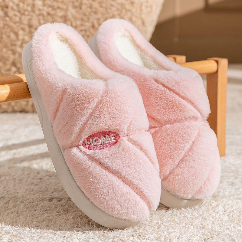 Cotton slippers women s winter warm non-slip thick-soled cotton slippers indoor home slippers 36-37