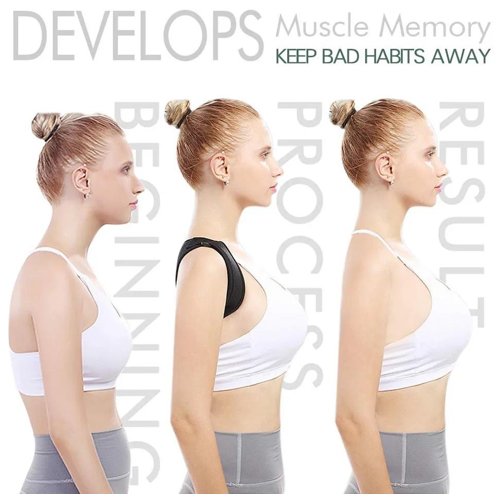Loogdeel Posture Corrector Back Brace Adjustable Posture Brace For Upper Back Shoulder Back Pain Relief Trainer Spine Support
