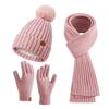 Autumn/Winter Knitted Hat, Scarf & Gloves Set