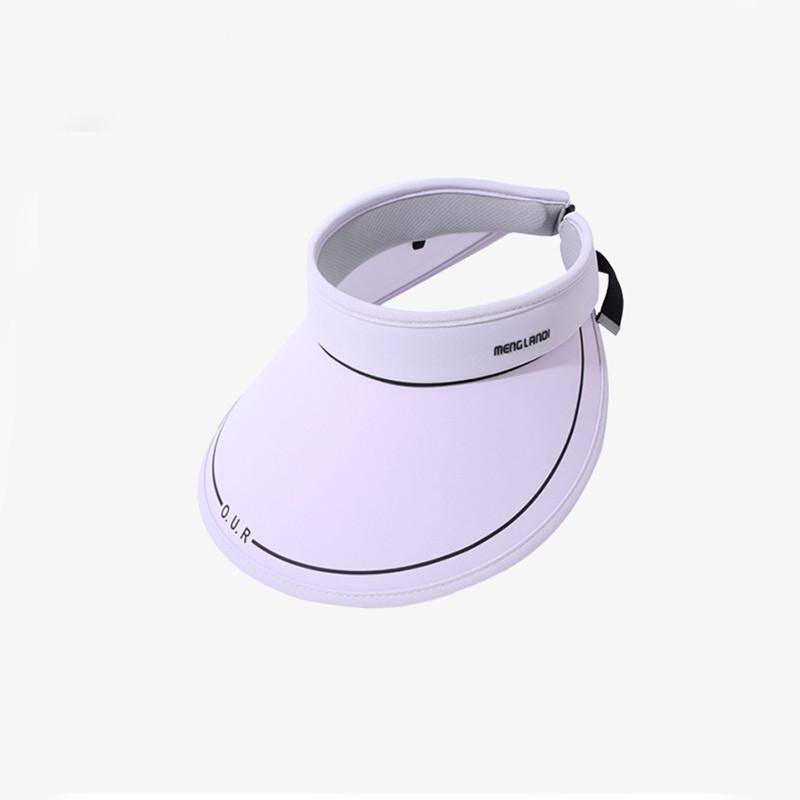 2024 Spring Summer Outdoor Sun Protection Ponytail Wide Brim Hat Korean New Ice Silk Sun Hat