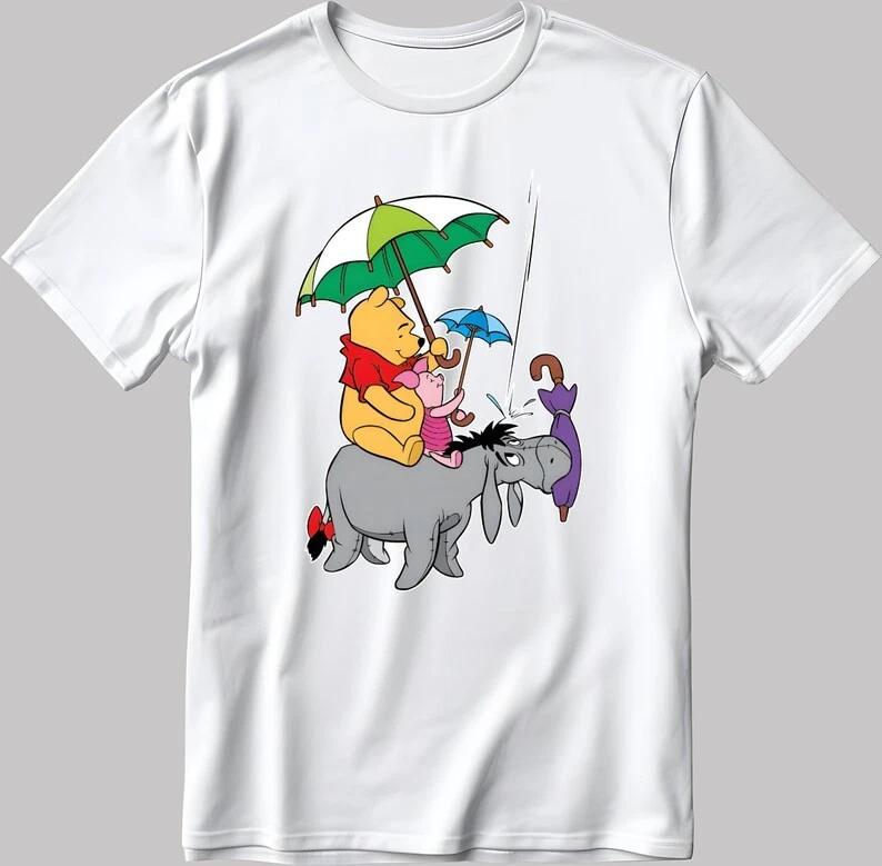 Winnie The Pool Friends V2 White T Shirt With Unisex Style Best Gift S
