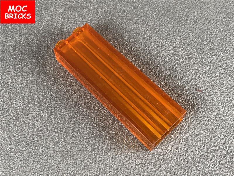 Non-Toxic 10Pcs/Lot Moc Bricks Transparent Tall 1X2X5 1X1X5 2453 2454 Diy Educational Building Blocks Toys Kids Christmas Gifts