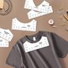 8Pcs Clear PVC T-Shirt Ruler Guide Sewing Tool For Heat Press Shirt Centering Alignment Fabric Marking Tailoring Project