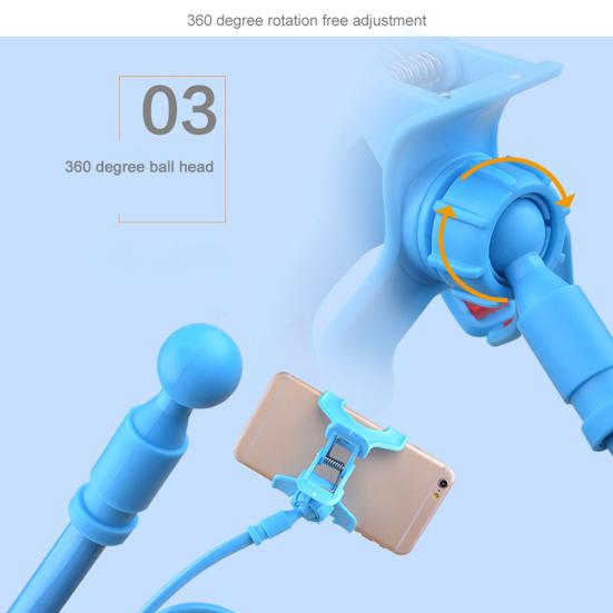 Universeller 360-Grad-Drehclip-On Handy-Tablet-Ständer Halter Halterung