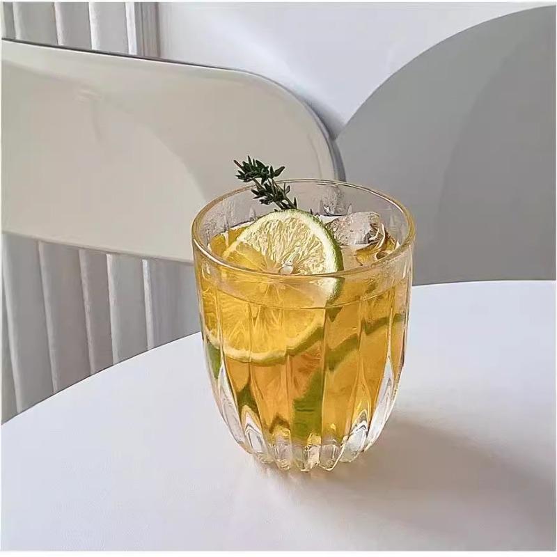 Pahare Cocktailuri Stil INS Pahar de Sticlă Transparent Creativ Ceașcă Cafea Latte pentru Acasă Birou Petrecere Pahare Băutură Suc