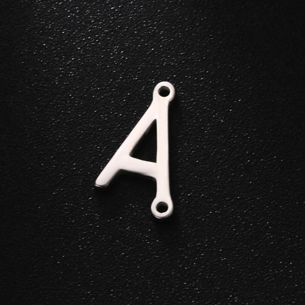 Cazador 5 Pcs/Lot Stainless Steel Gold Color Capital Letter DIY Charms for Jewelry 26 A-Z Alphabet Pendant for Necklace Bracelet
