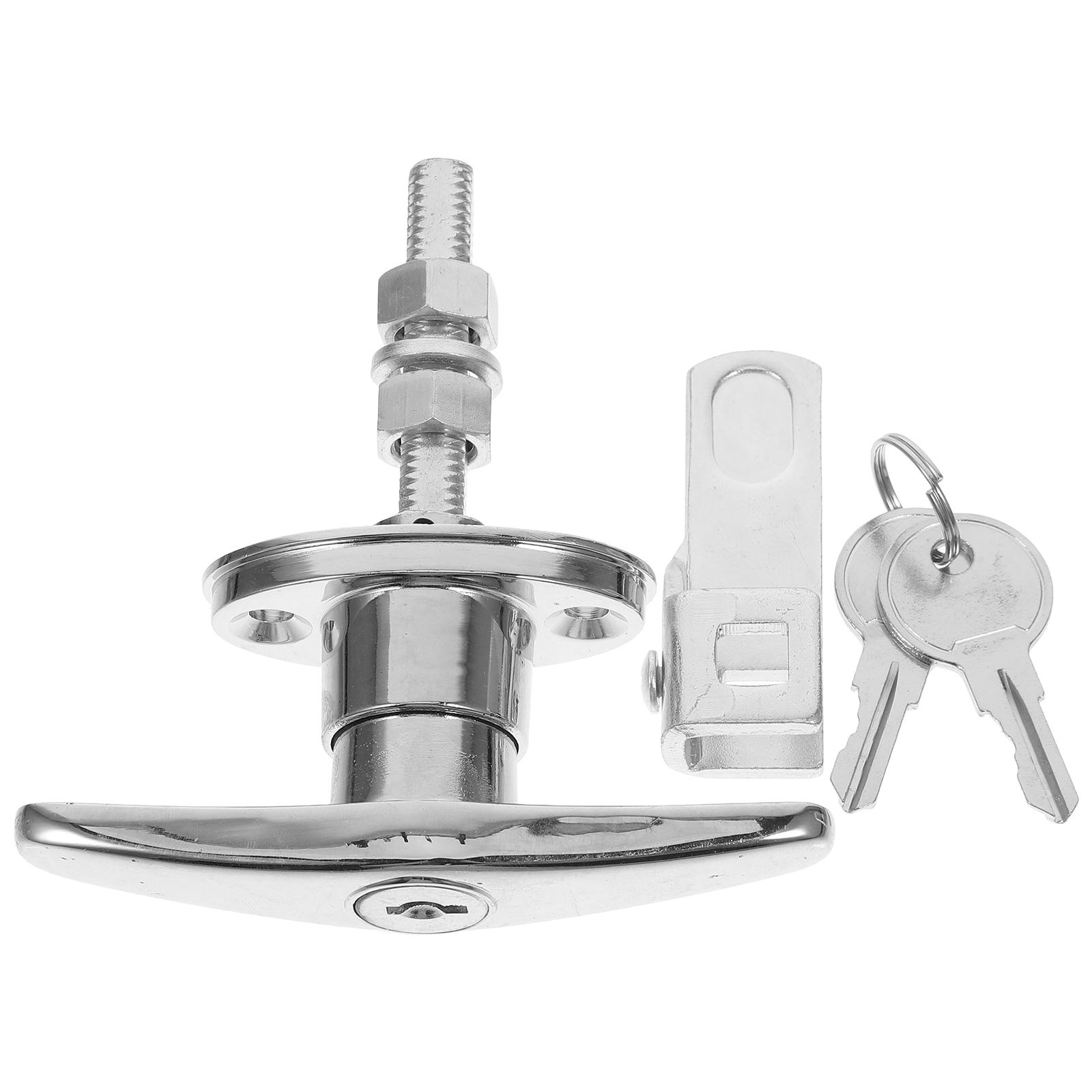 

Heavy Duty T Shaped Handle Lock with Key for Garage Barn Sliding Doors Secure Locking Door Handle Wood Barn Gate Lock China Mainland