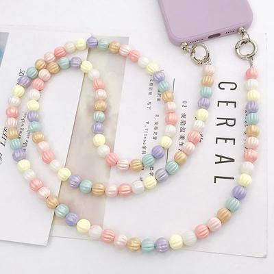 1.2-meter Pearl Chain Clip Mobile Phone Universal Hanging Rope Long Diagonal Cross Chain CCD Camera Hanging Neck