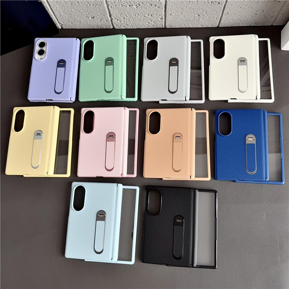 Invisible Stand Holder Magnetic Rotating Phone Case for Samsung Galaxy Z Fold 8 All-inclusive Front Glass Protector Cover