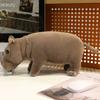 Stuffed Lifelike Hippo Plush Toys Simulated Hippopotamus Animals Hug Dolls Toys for Boy Birthday Gift for Him