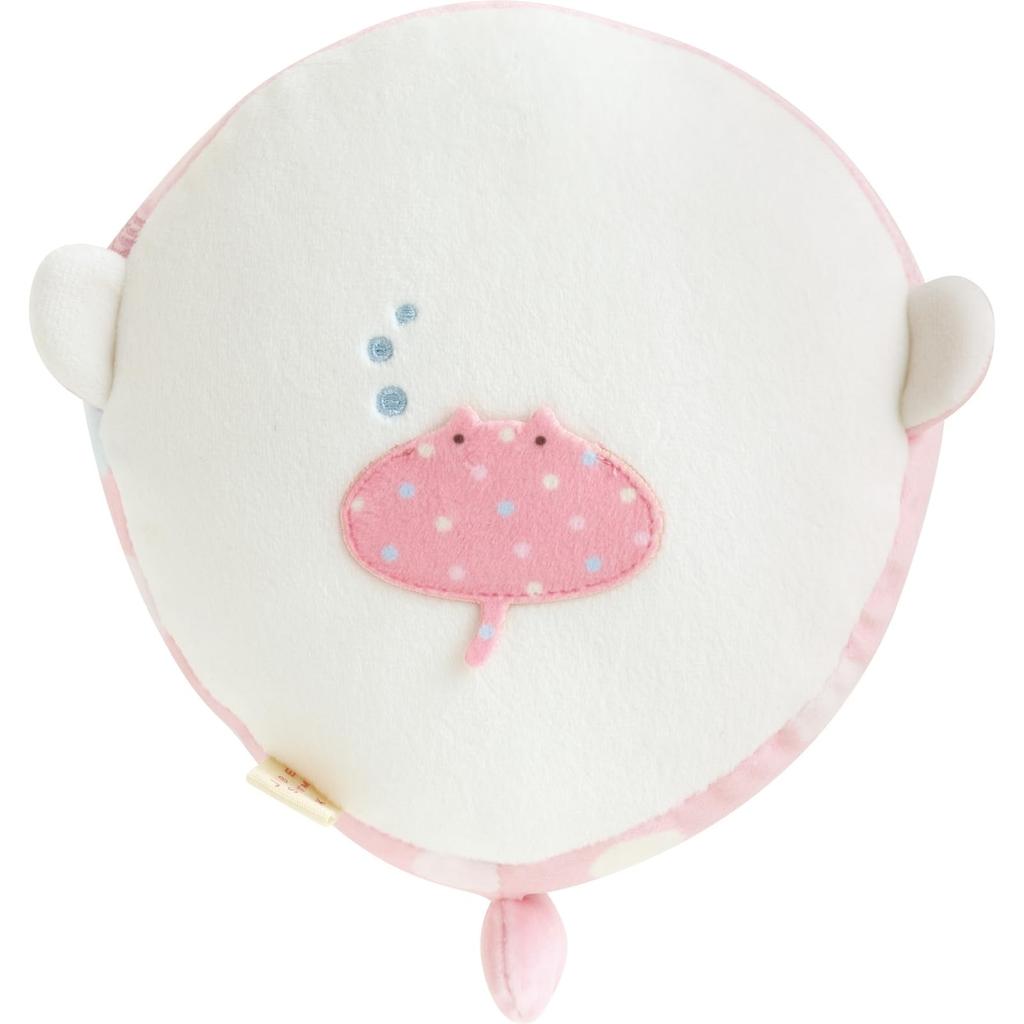 Super Mochimochi Round Plush Toy MO56501 San-X Jinbei-san (S) Jinbei-san (Pink)