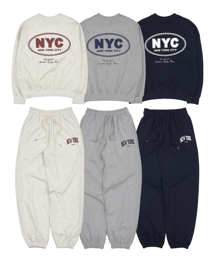 PAPERBOY [Set] Nyc Academy Wide Jogger Set 3 Colors
