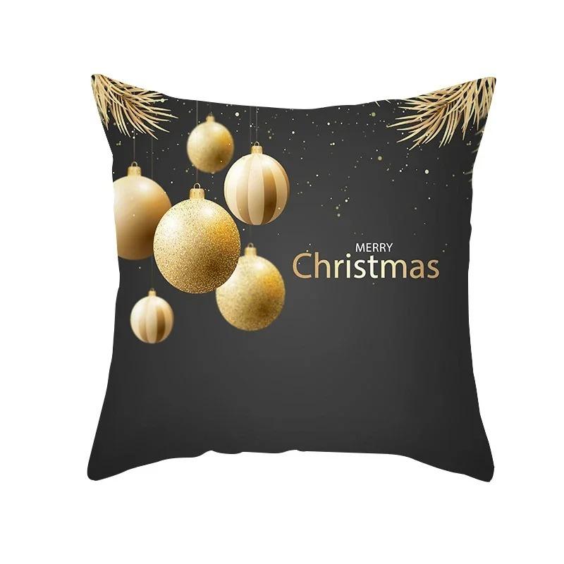 Christmas Themed Pillowcases Car Accessories Office Santa Claus Living Room Sofa Home Pillowcases