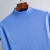 Women's Autumn Winter Plain Knitted Turtleneck Long Sleeve High Waist Sweater Dress