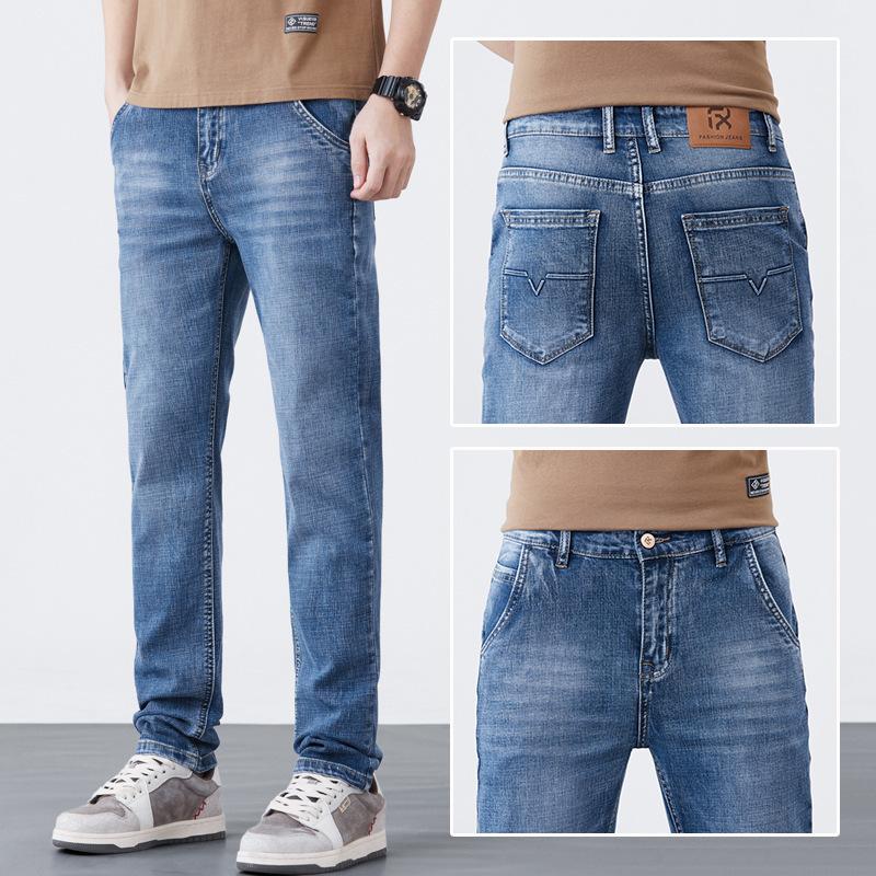 Frühlingskollektion Herren Gerade geschnitten Entspannte Passform Trendig Vielseitig Lässig Schlanke Passform Vintage Hose