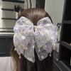 Butterfly Bow Hair Clip For Women Handmade Fabric Hair Claw Natural Style Summer 2025