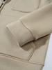 Men's Multi-Pocket Zip-Up Hooded Cardigan: European/American Style, Loose Fit, Stand Collar, Perfect for Spring, Autumn, Winter.