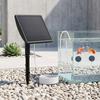 Low Noise Solar Oxygen Pump Durable Aquarium Air Pump Fish Tank Aerator  Courtyard