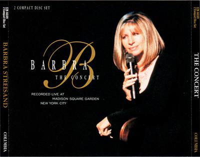 CD BARBRA STREISAND - Barbra: The Concert  C2K66109 Columbia 1994 US Pop Used