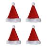 Christmas Santa Hat Kids Adult Santa Claus Plush Hat Women Men Unisex Red Velvet Fluffy Xmas Hat Holiday Party Costume Supplies