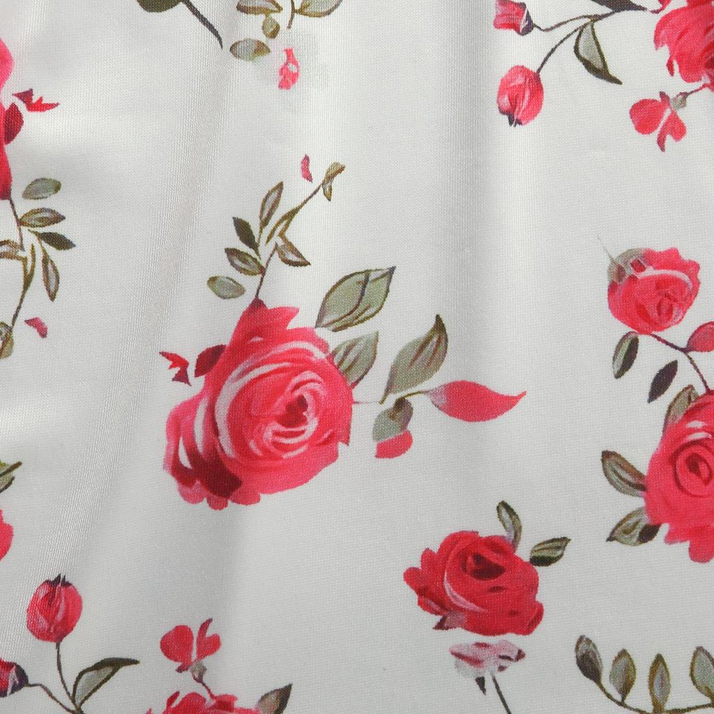 Kids Girls Two-Piece Outfits, Short Sleeve Flower Pattern Tops + Ripped Short Trousers