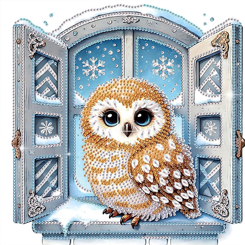 Winter Animals DIY Diamond Art Kits for Gift Home Wall Decor Diamond Dots Gem Art Crystal Rhinestones Diamond Painting 30x30cm