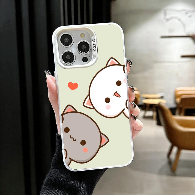 Cartoon Cute Peach Goma Shockproof Phone Case for iPhone 17 Air 16 16E 15 Pro Max 14 Plus 13 Mini 12 Back Cover Anti Fall Fundas
