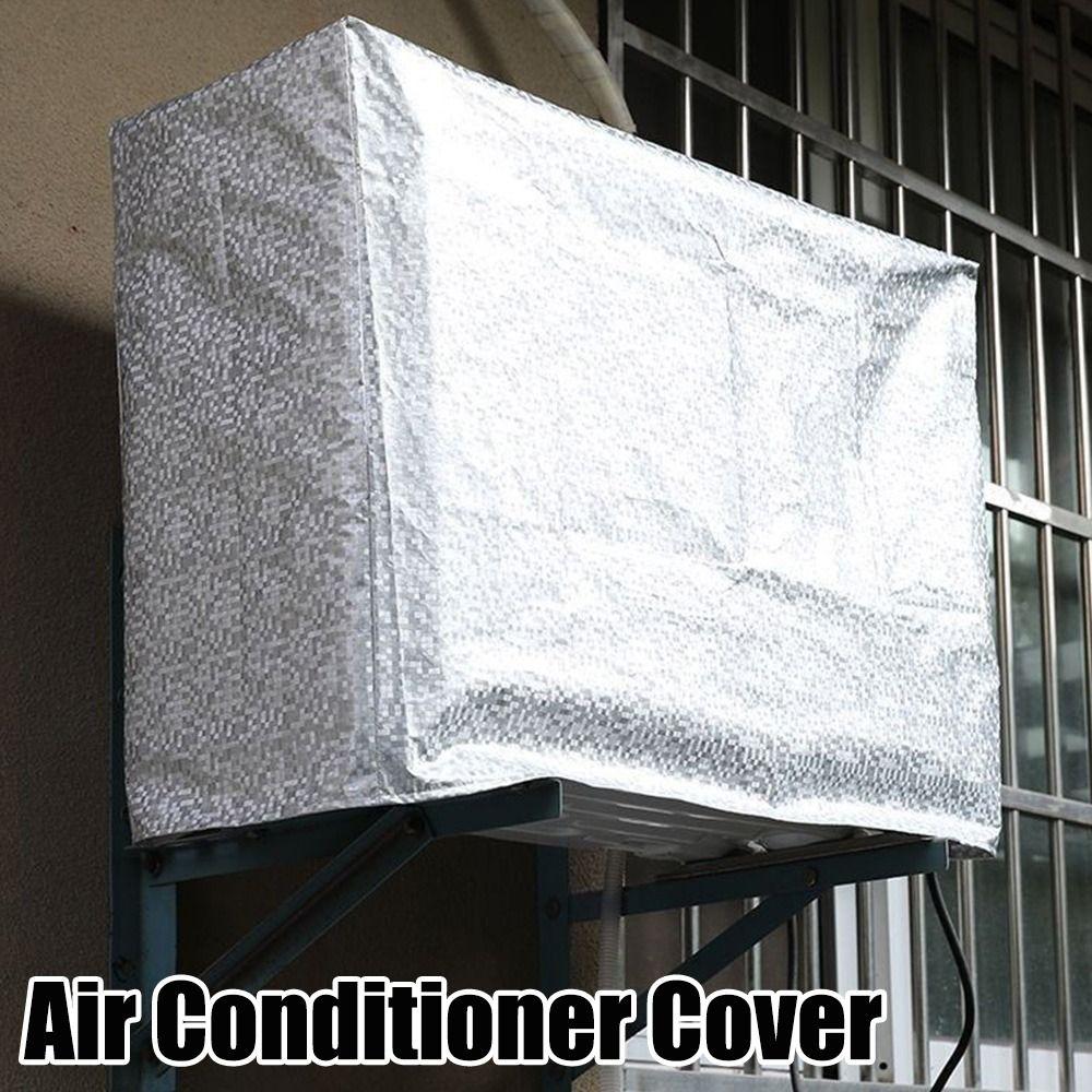 Silver Air Conditioner Cover Thickened Sunscreen Cover New Air Conditioner Heat-insulating  Outdoor